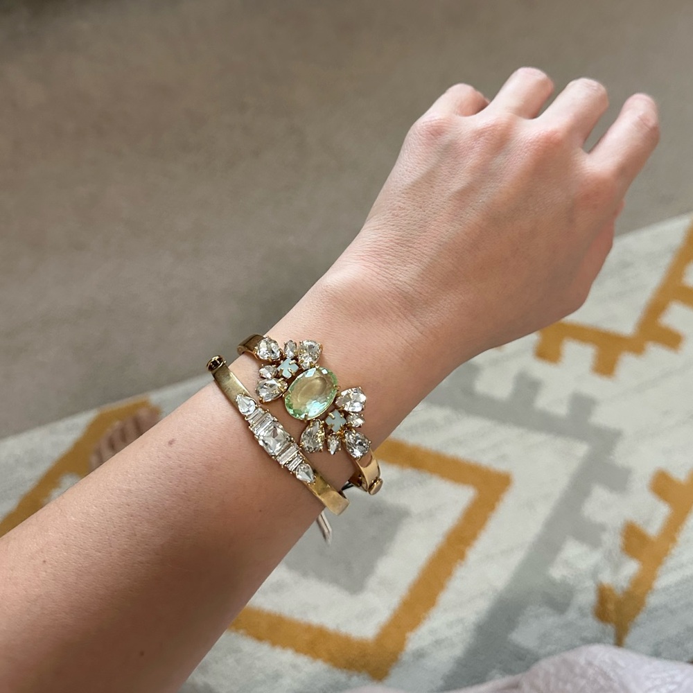 Juicy Couture Pear Cut Cluster Hinge Bracelet NWT - Picture 16 of 16